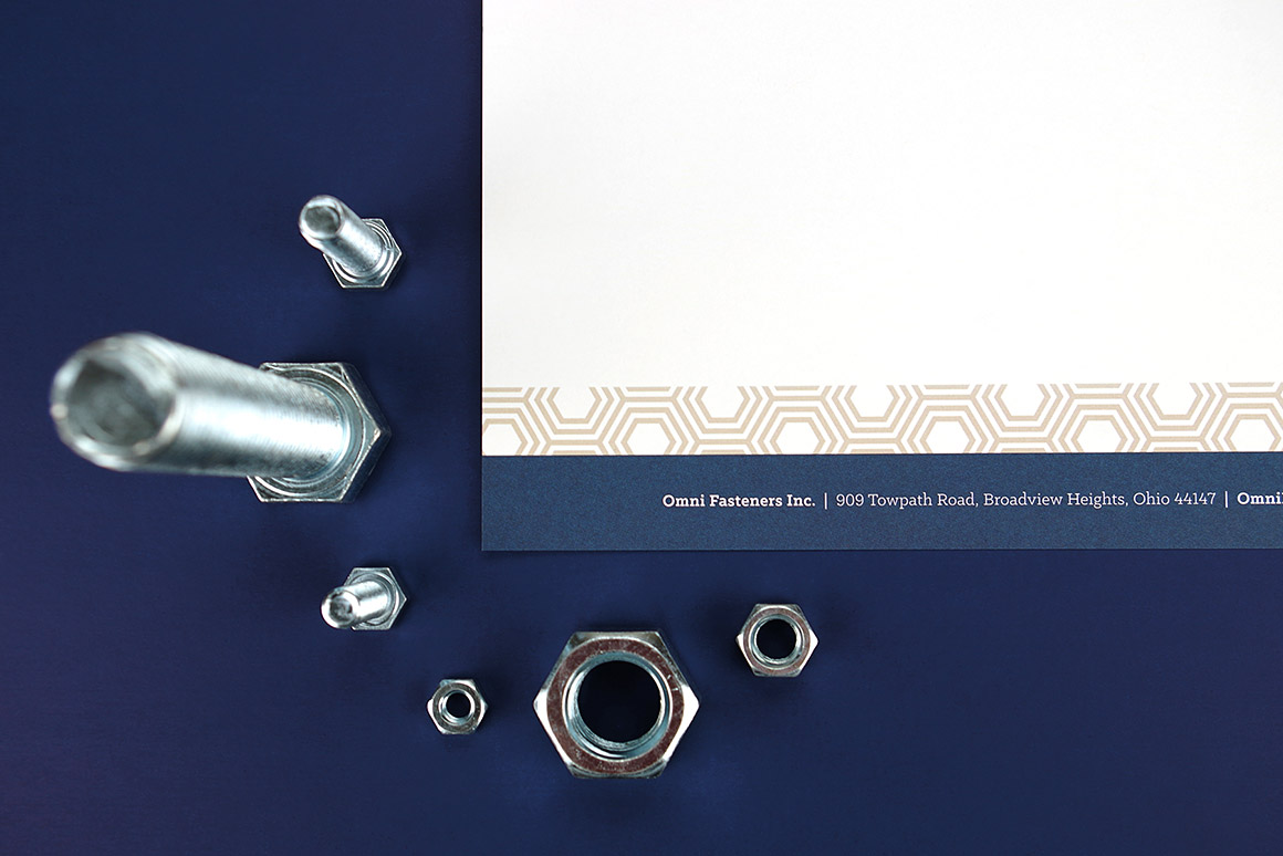 Omni Fasteners stationery footer