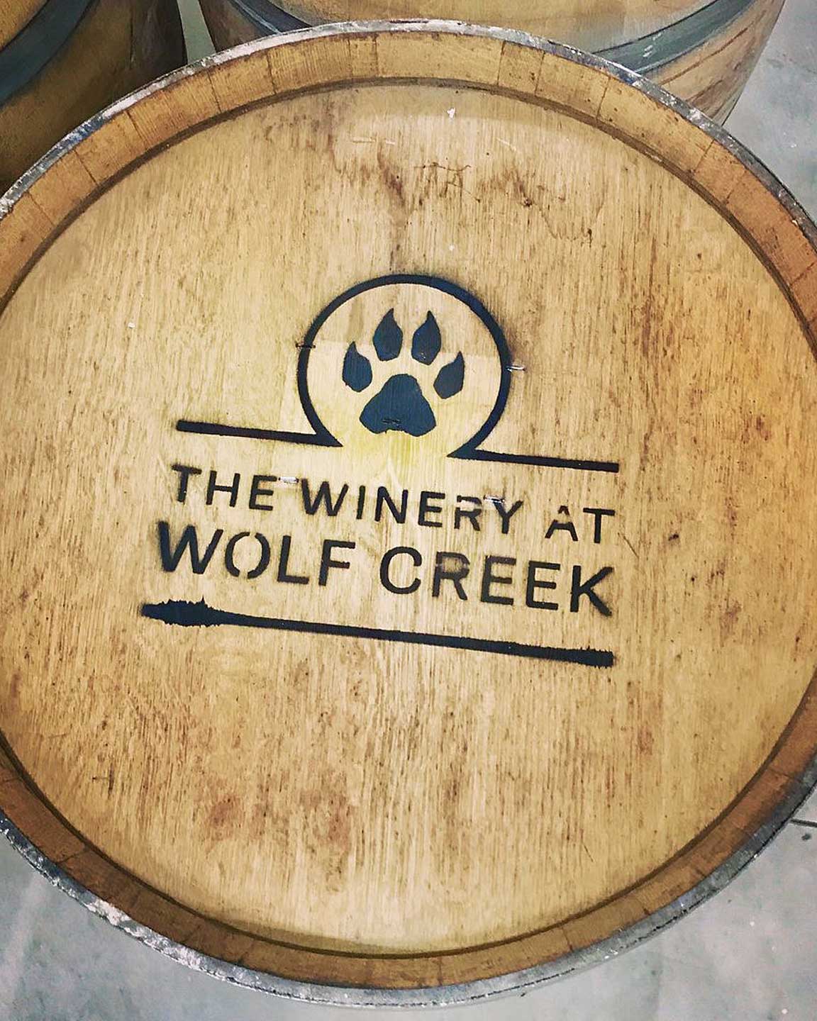 Wolf Creek barrel stencil